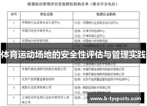 体育运动场地的安全性评估与管理实践